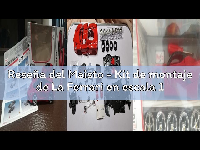 Vídeo relacionado con Maisto - Kit de montaje de La Ferrari en escala 1/24 (39129) , color/modelo surtido