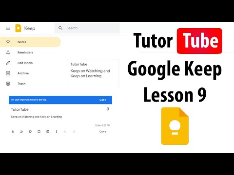 Google Keep Tutorial - Lesson 9 - Adding Drawings