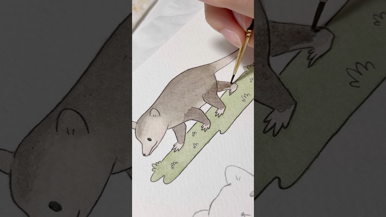 This month’s wallpaper features an opossum! 🌙 #cuteart #kofi