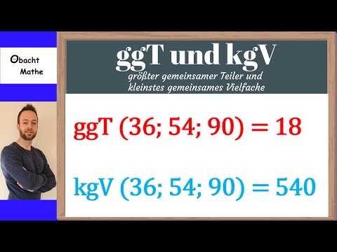 ggT und kgV | größter gemeinsamer Teiler und kleinstes gemeinsames Vielfache | ObachtMathe