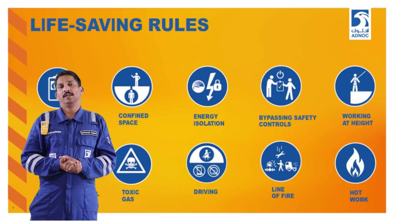 ADNOC LIFE SAVING RULE  MADE SIMPLE