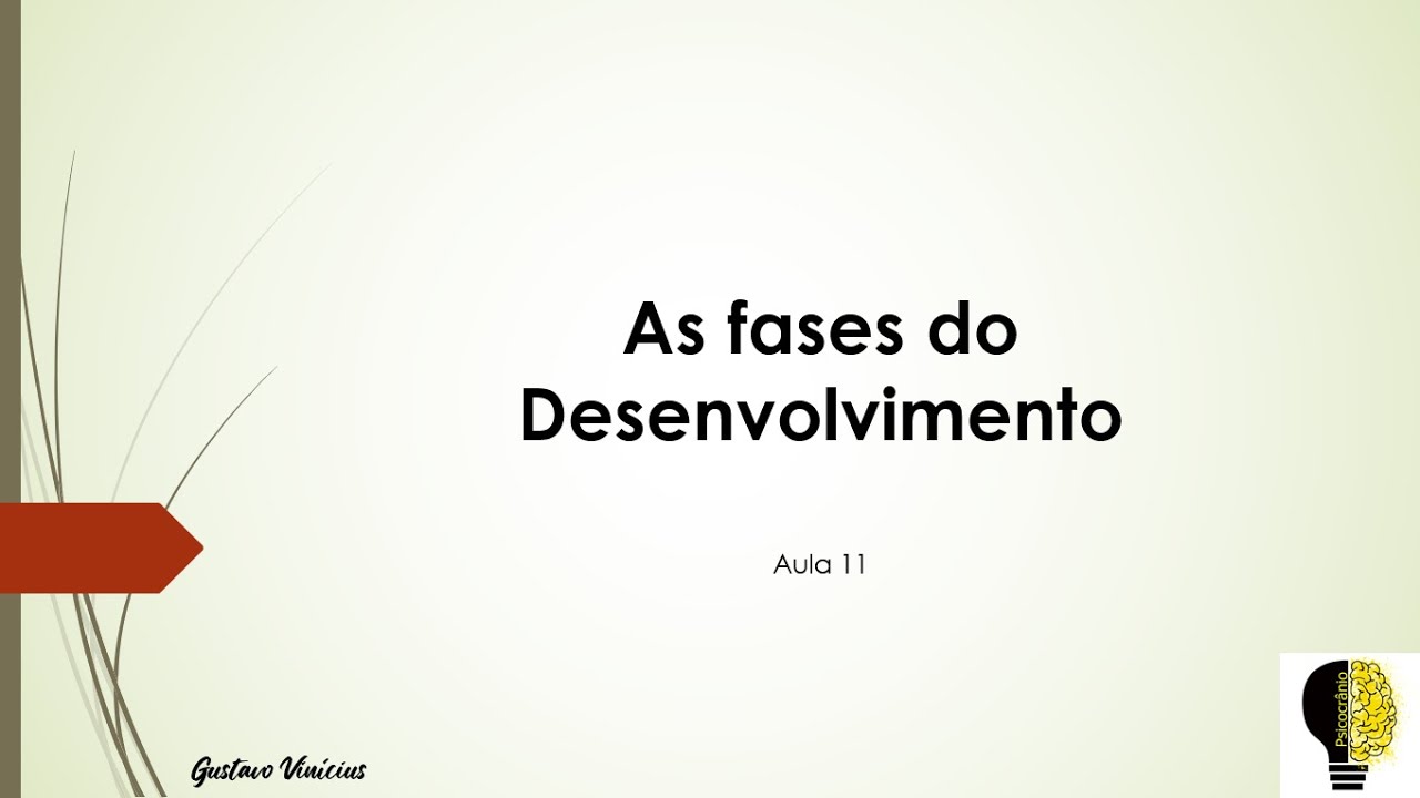 As fases do Desenvolvimento (Psicossexuais) - Sigmund Freud - Aula 11