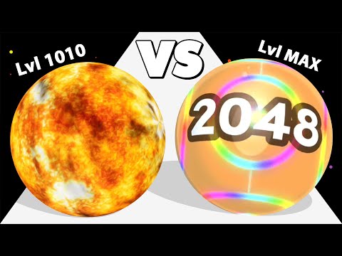 MERGE PLANET /vs ROLLING BALL 2048 ∞ ASMR Gameplay Android iOS ✦ 2048 Merge Master