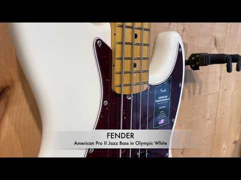 Бас-гитара FENDER AMERICAN PRO II JAZZ BASS MN OLYMPIC WHITE - фото 2 - id-p2744715317