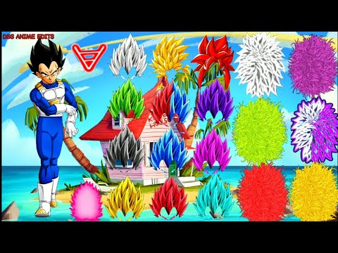 Vegeta all Forms and Transformation + Hairs #vegeta #forms #dragonball