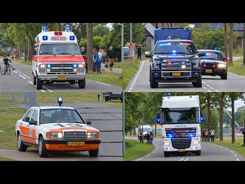 [Rumbler] Diverse (oldtimer)hulpdiensten vertrekken met spoed vanaf 112 event Vaassen
