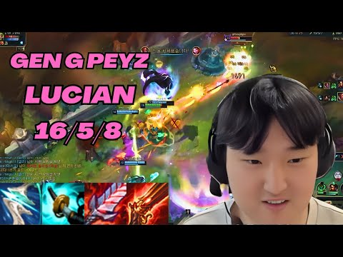 GEN G PEYZ PLAYS LUCIAN VS ZERI ADC |KR GRANDMASTER PATCH 13.10| [League of Legends] Full Gameplay
