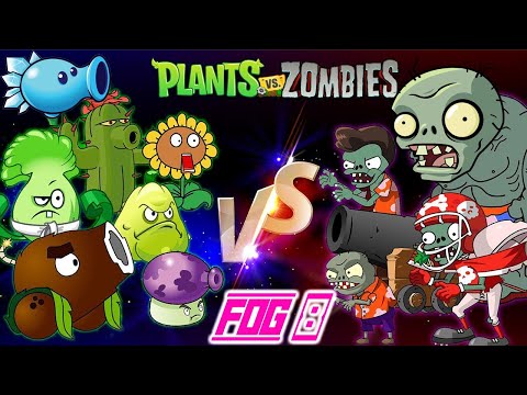 Advance Fog Stages | Plants vs Zombies | pvs level 8 | How to defeat zombies? pvs | pvs2