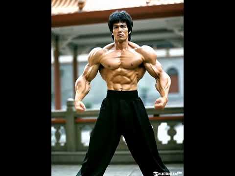 Bruce Lee shows all his power #brucelee #klingai #ai #kungfu #short #clip #muscles #bulk #workout