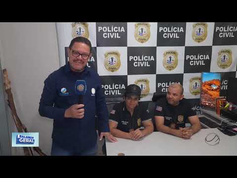 DELEGADO WLISSES ALVES E DELEGADA LUANNY SILVA FALAM DA OPERAÇÃO RASTREIO EM GOVERNADOR ARCHER-MA