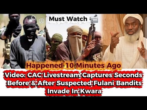 Watch: Eruku CAC Livestream Shows Calm & Panic Moments Before & After Suspected Bandits Att@ck Kwara