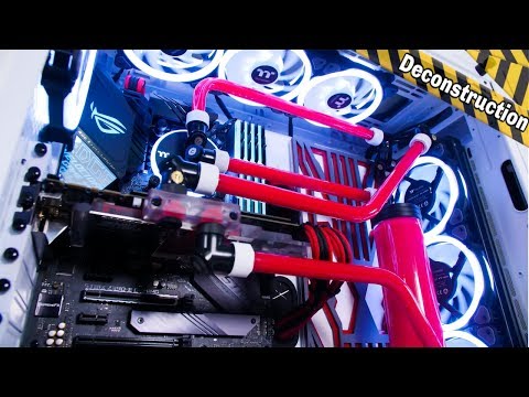 $4000 EXTREME Custom Water Cooled Gaming PC Build Deconstructed