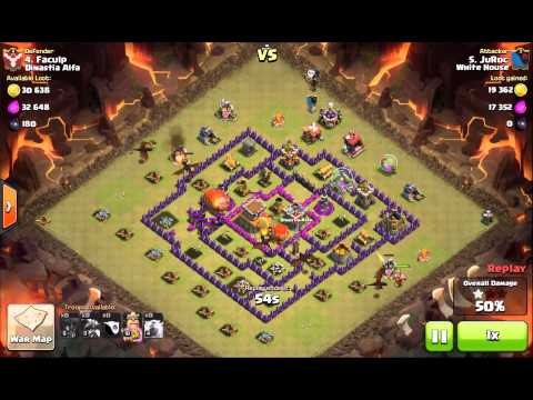 CoC White House War - JuRoc Attack 1 - Dragoon 813 3 stars