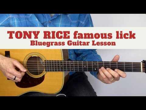 Tony Rice famous lick for "Your Love Is Like A Flower" - Bluegrass Lesson