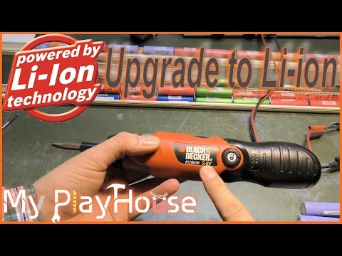 Upgrading dead Black and Decker Screwdriver to Li-ion - 282