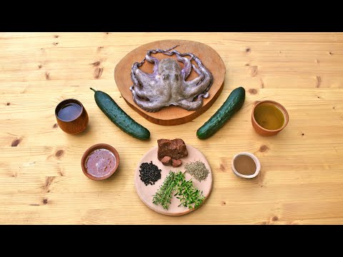 Octopus and Cucumber Salad - Oenogarum - Ancient Roman Recipes