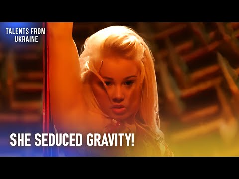 She LITERALLY Has Gravity BEGGING For Mercy! | Ukraine's Got Talent
