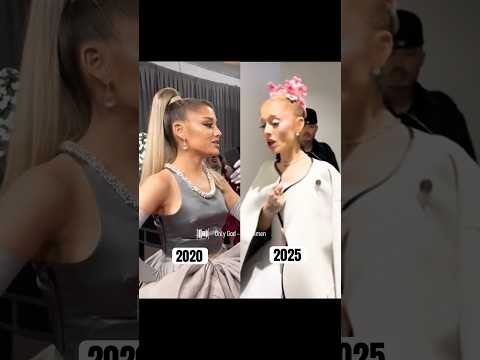 ⁠@ArianaGrande transformation between 2020 & 2025 🤍#arianagrande #celebrity #beforeandafter