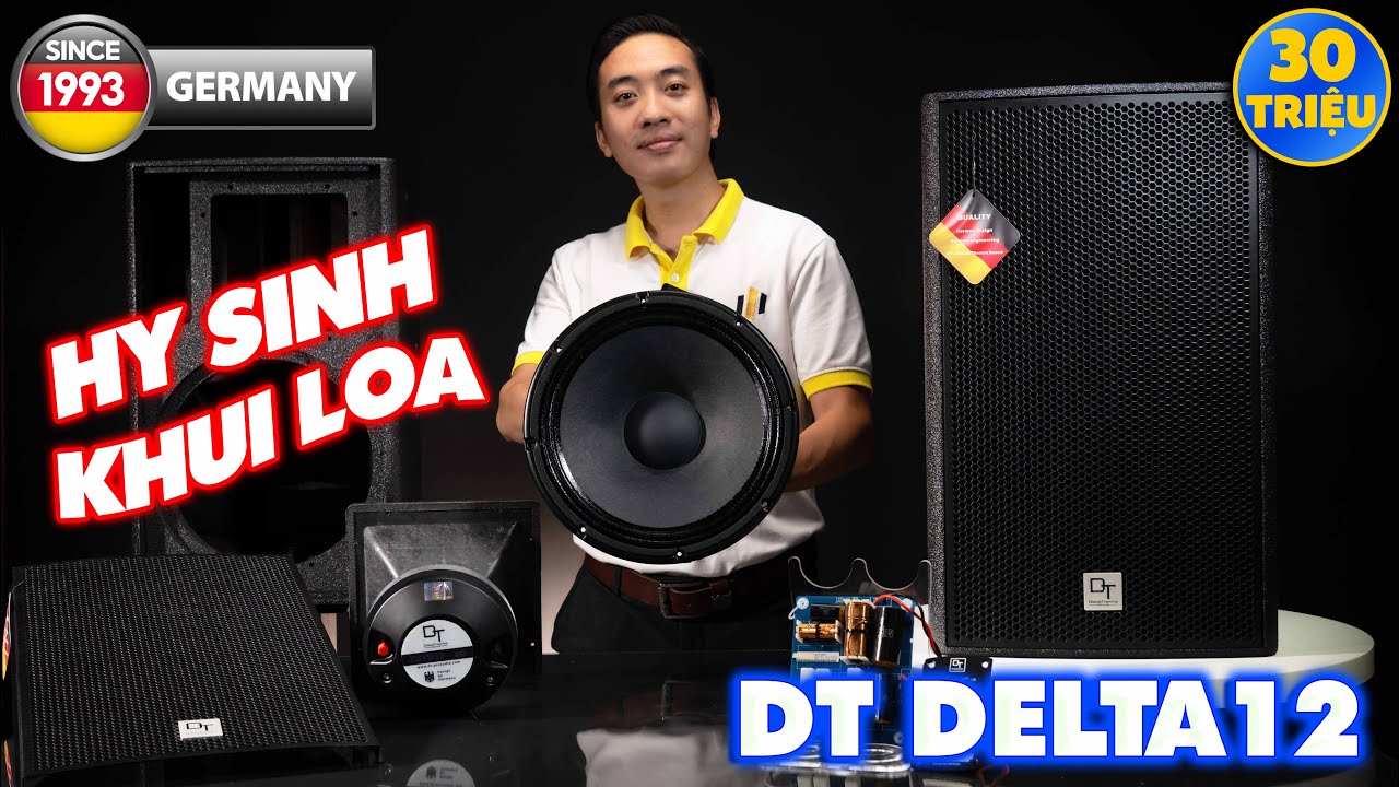 Video sản phẩm Loa Karaoke DT Delta12 (full bass 30cm, 2 đường tiếng)
