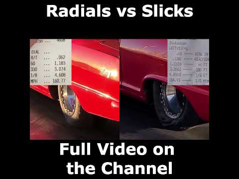 Radial vs Slick Tire Timeslip Comparison
