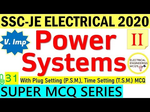 Electrical Power Systems MCQ Part-2 | SSC-JE | Class 31 |  हिंदी 🔴 Video