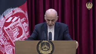 بخشی از صحبت های رئیس جمهور غنی در کنفرانس مطبوعاتی در رابطه به پروسه صلح و رویدادهای اخیر3