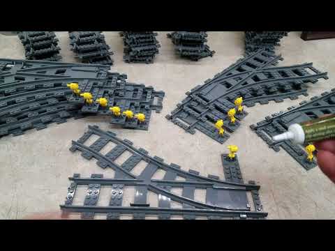 Sticky or stuck Lego train switch lubrication