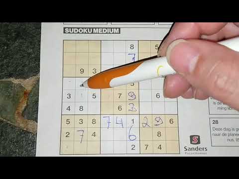 Daily Sudoku practice continues. (#387) Medium Sudoku puzzle. 01-04-2020