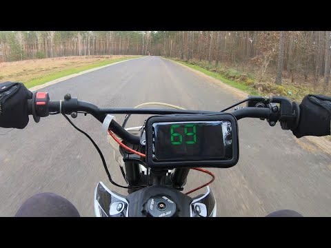 140cc Pit Bike Top Speed GPS Test Acceleration Thumpstar Demon X