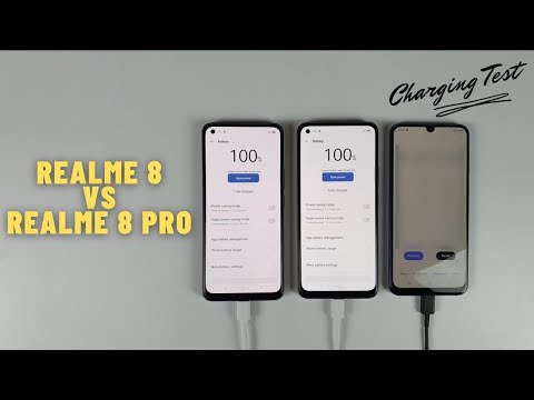 Realme 8 vs Realme 8 Pro Battery Charging test 0% to 100%