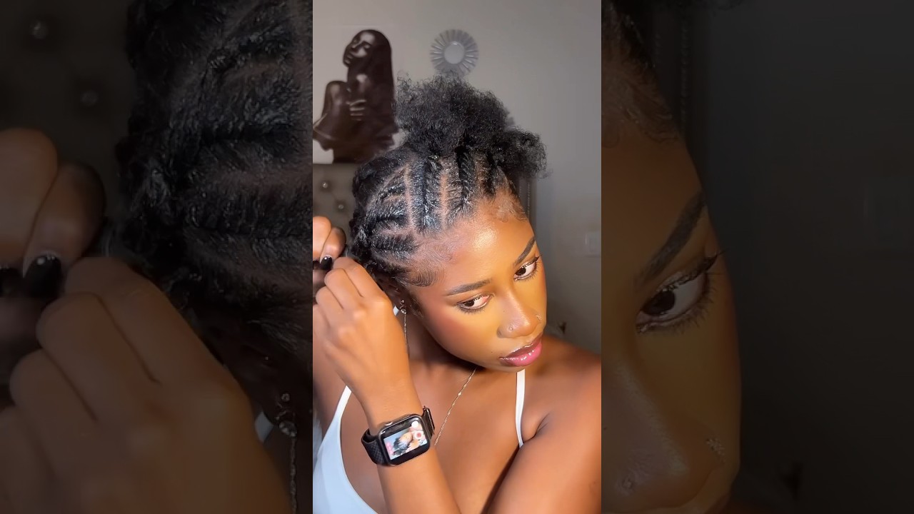 Flat twist on curly hair #naturalhairstyles