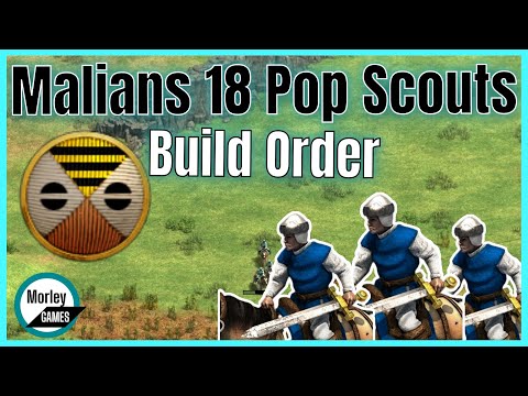 MALIANS 18 pop Scout Rush | AOE2 Build Order