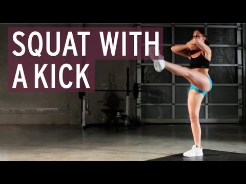 Squat with Kick - XFit Daily
