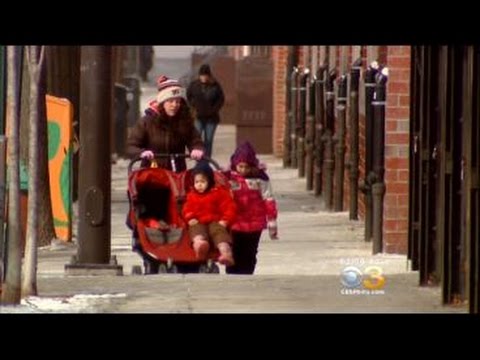 Some Residents Brave The Frigid Conditions Outside
