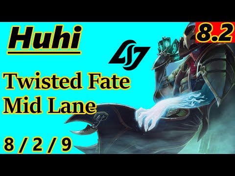 Huhi as Twisted Fate Mid Lane - S8 Patch 8.2 - Full Gameplay