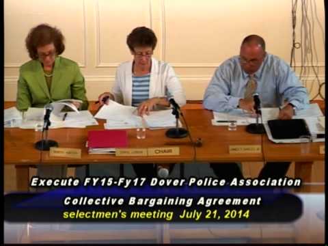 Dover, MA Selectmen's Meeting of July 21, 20124
