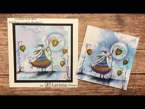 Smooshing and Harietta by Jo Rice #laviniastamps #cardmakingvideo