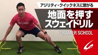 地面を押すスウェイドリル