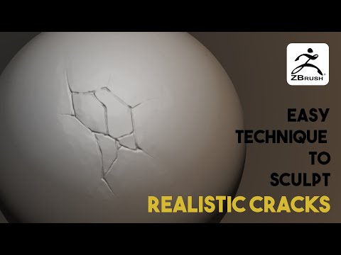 Sculpting Cracks in Zbrush- Fast and easy