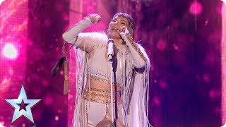 Beware of the WOLVES! Olena Uutai opens the show in style with unique act! | Semi-Finals | BGT 2018