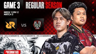 Download lagu RRQ HOSHI vs ALTER EGO | Regular Season Week 1 Day 2 | Game 3 | #MPLIDS16 mp3