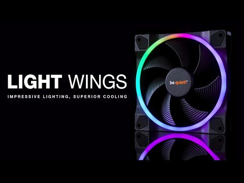 be quiet Lüfter Light Wings 120mm PWM schwarz video preview