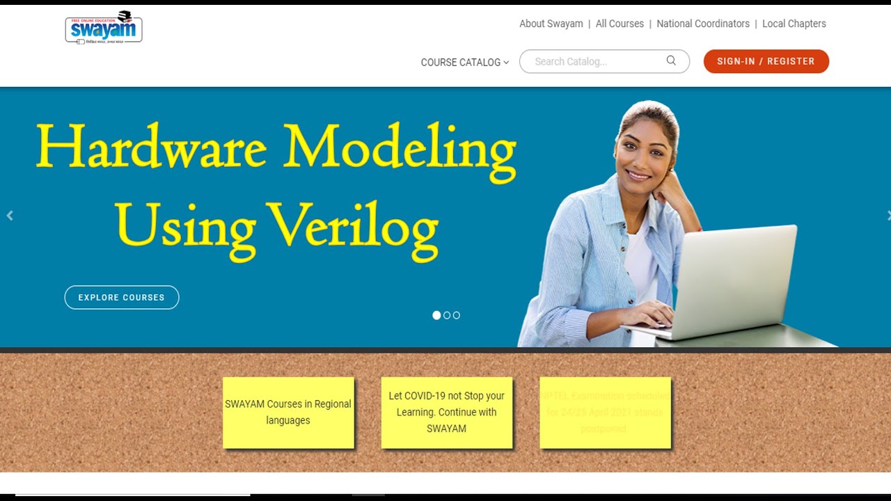 NPTEL Swayam Course | Hardware modeling using verilog |  Free verilog Course