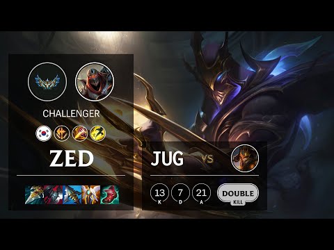 Zed Jungle vs Jarvan IV - KR Challenger Patch 12.5