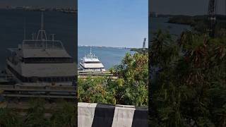 crunch ship 🚢  and containers yard #container #containerstore #yard #cruise #travelvlog #traveling