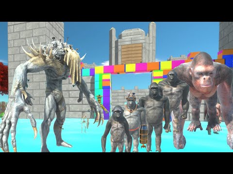 PRIMATES CHALLENGE INFERNALS IN SCOURGE GANGSTER'S CASTLE -  ANIMAL REVOLT BATTLE SIMULATOR