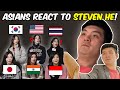 Asian React to Steven he's Video! / Korea, Japan, Thailand, India, Indonesia, U.S.A.