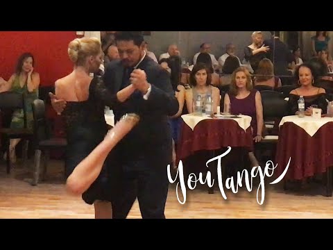  Suyay Quiroga  and  Diego Luciano Chandia  are  dancing  to  the  tango  "  Y dicen que no te quiero  "  by  Aníbal Troilo  in  2019