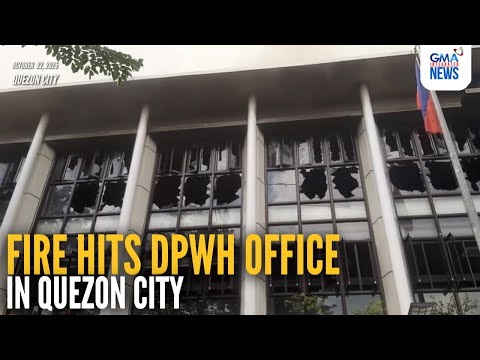 Fire hits DPWH office in Quezon City | GMA Integrated News