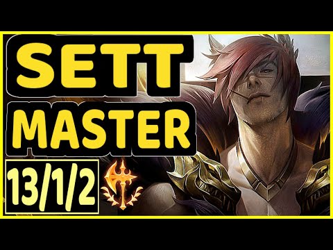 RARE (SETT) - 13/1/2 KDA TOP GAMEPLAY - EUW Ranked MASTER